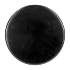 Tavolino Rotondo a Piedistallo in Legno Nero, Singolo, 15" x 20.1"