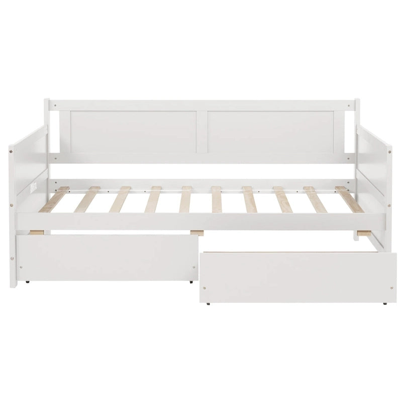Divano letto singolo grigio con 2 cassetti portaoggetti, stile divano, per 1 persona