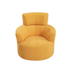 Poltrona a botte girevole a 360° in pile berbero verde/giallo/crema/grigio, singola