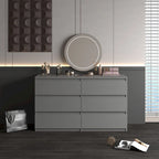 Cassettiera 6 cassetti Verde / Grigio / Bianco / Rosa, Moderno Minimalista, Singola