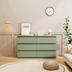 Cassettiera 6 cassetti Verde / Grigio / Bianco / Rosa, Moderno Minimalista, Singola