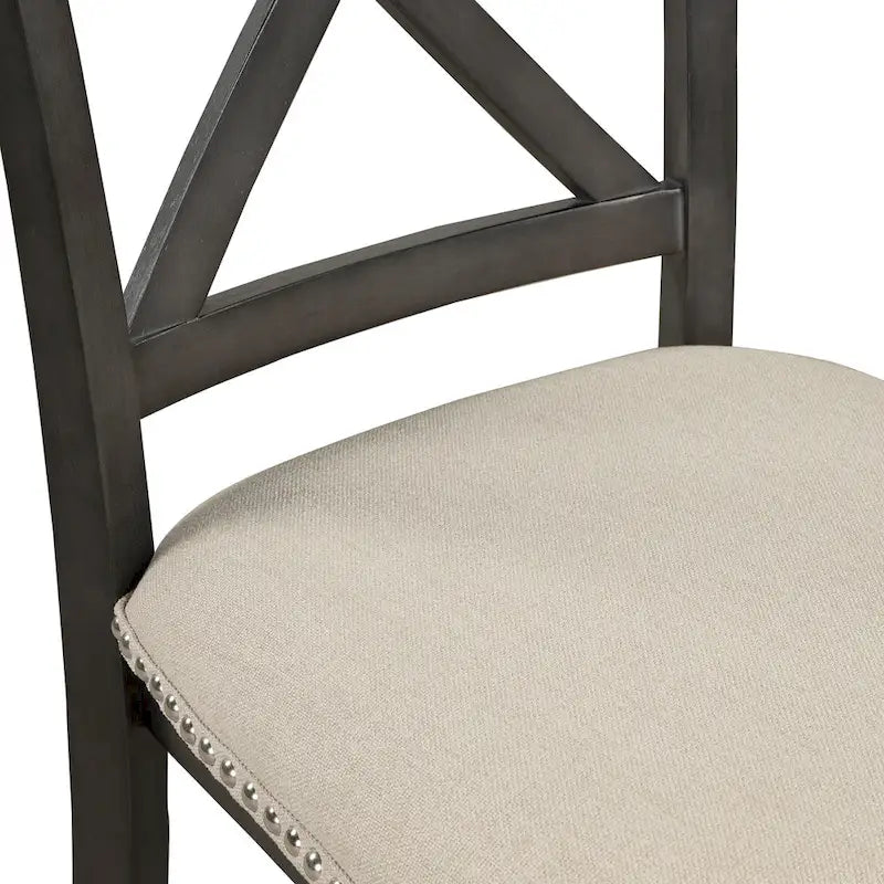 Set Tavolo da Pranzo Rotondo Grigio/Bianco, Piano Effetto Marmo, 4 Posti, 5 Pezzi