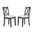 Set Tavolo da Pranzo Rotondo Grigio/Bianco, Piano Effetto Marmo, 4 Posti, 5 Pezzi