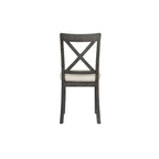 Set Tavolo da Pranzo Rotondo Grigio/Bianco, Piano Effetto Marmo, 4 Posti, 5 Pezzi