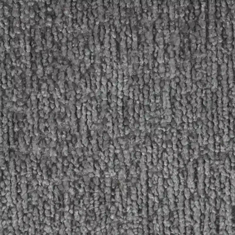 Divano sezionale a L in ciniglia beige/grigio, schienale regolabile, chaise longue reversibile, 2 posti