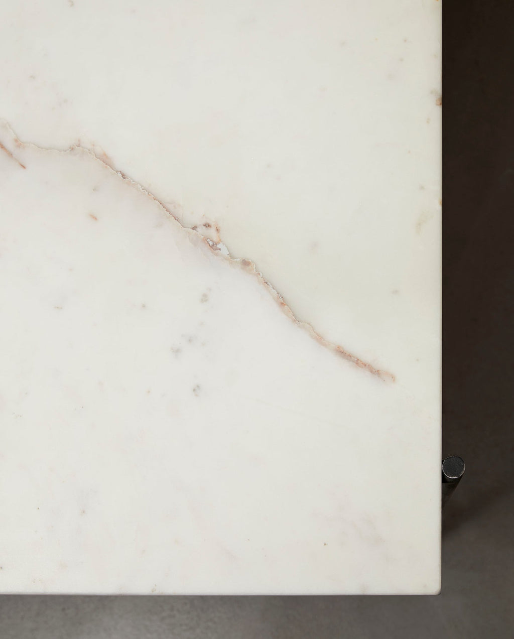 Scrivania con piano in marmo, 70 x 142 cm