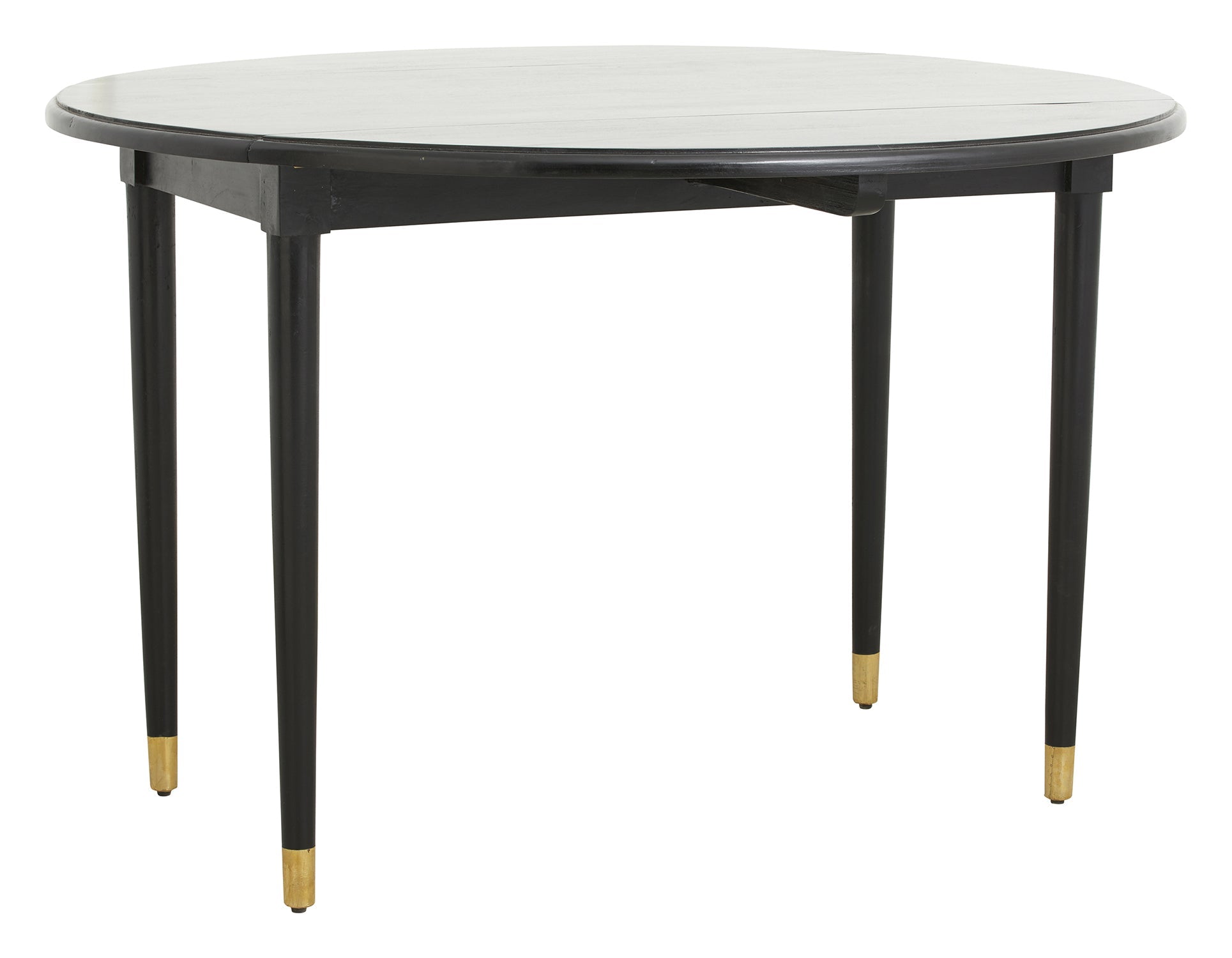 Tavolo Rotondo Pieghevole, Legno Nero, Ø 119 cm