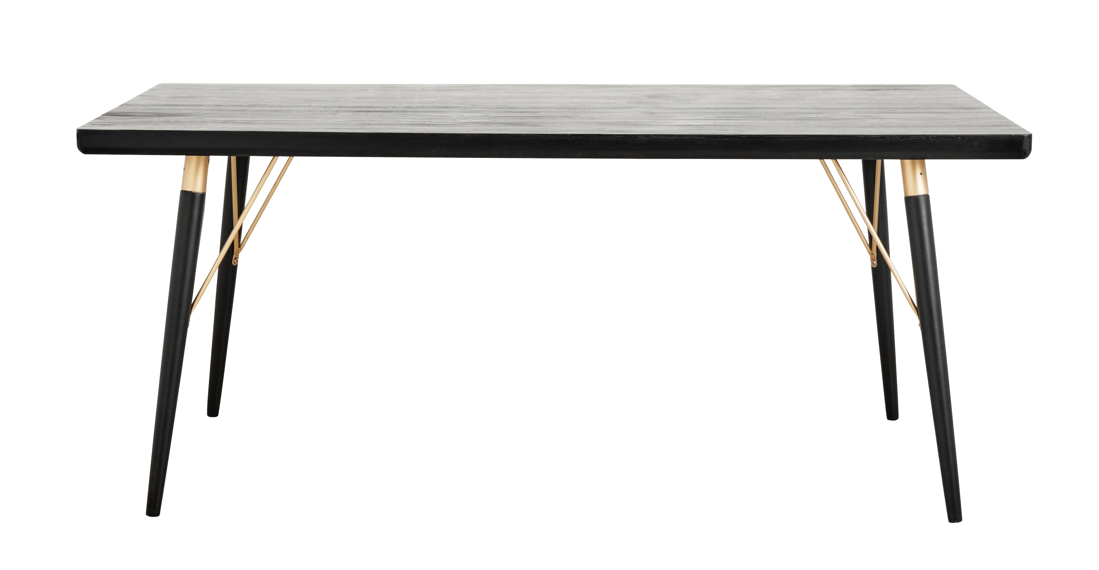 Tavolo da Pranzo, Legno Nero, 90 x 180 cm