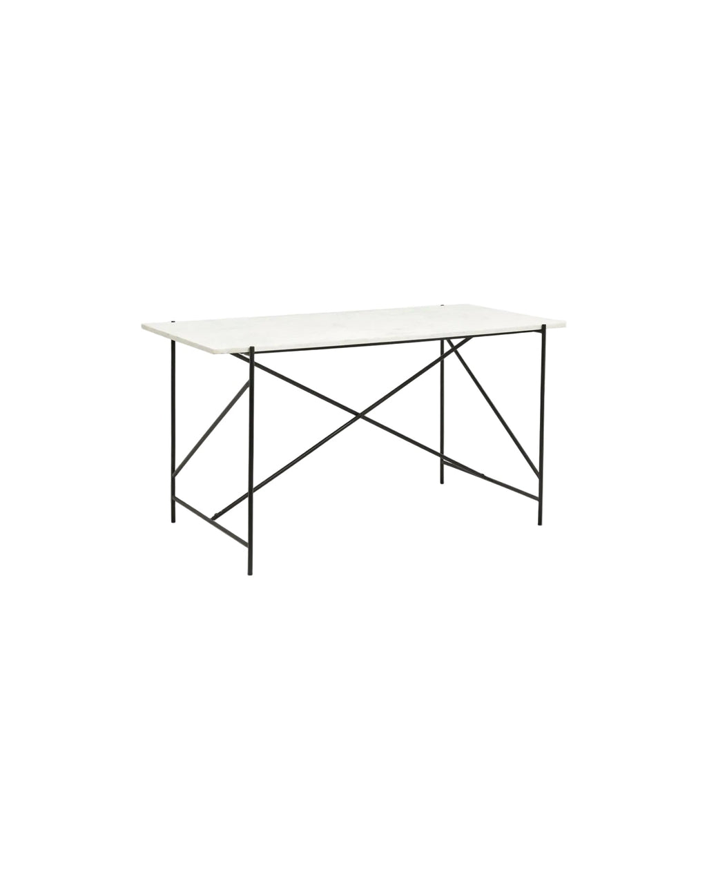 Scrivania con piano in marmo, 70 x 142 cm