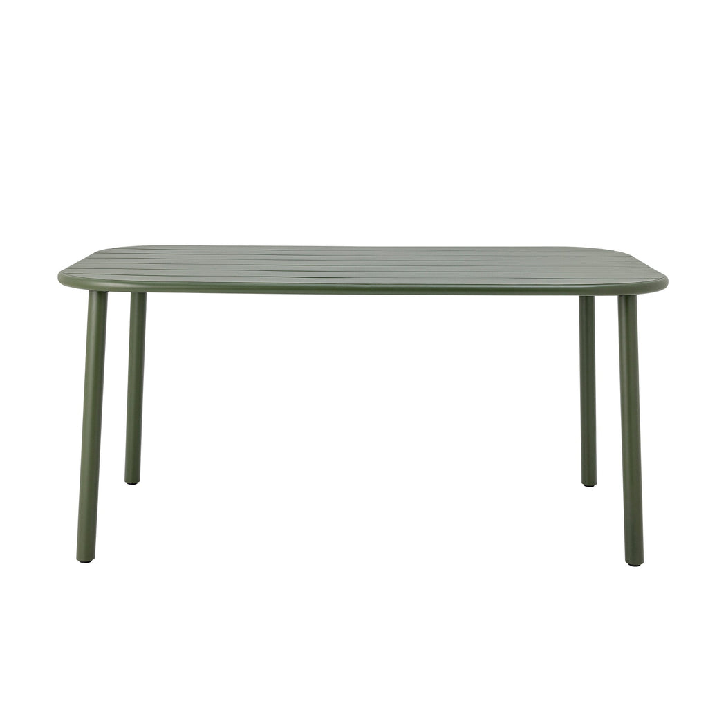 Tavolo da pranzo Calana, verde, metallo, 90 x 160 cm