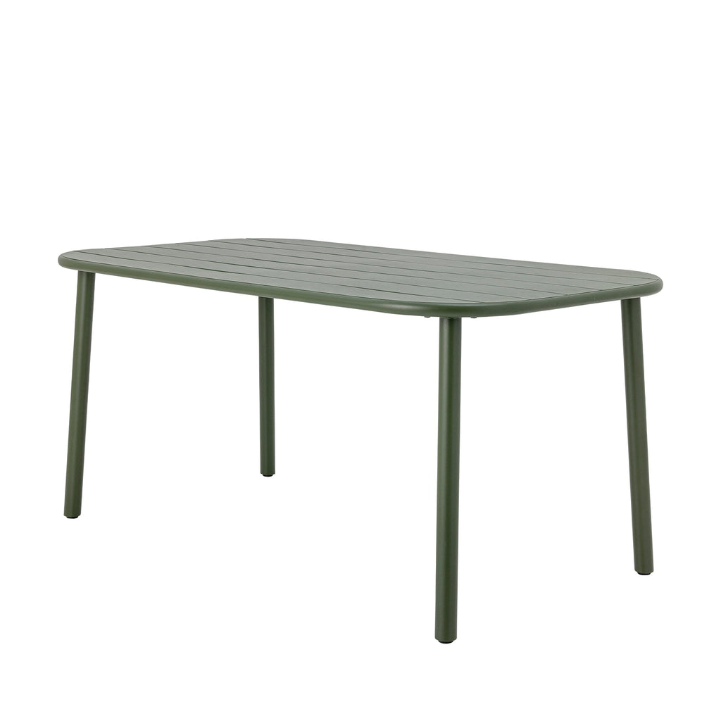Tavolo da pranzo Calana, verde, metallo, 90 x 160 cm