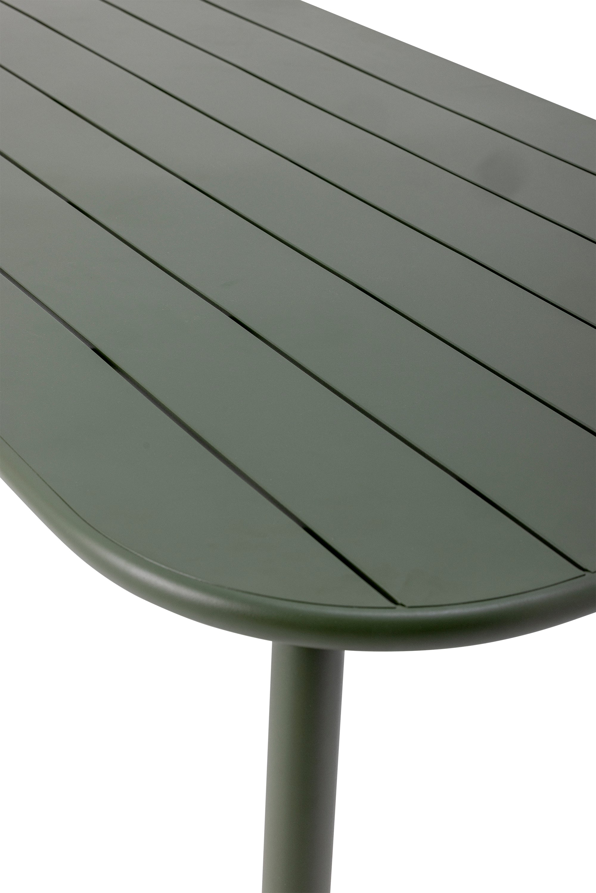 Tavolo da pranzo Calana, verde, metallo, 90 x 160 cm