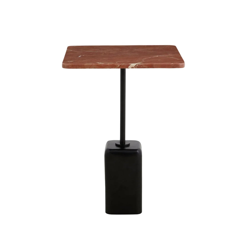 Tavolino in terracotta, marmo 40 x 40