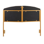 Testiera Queen in velluto crema/nero/grigio, capitonné, adatta a 1 letto