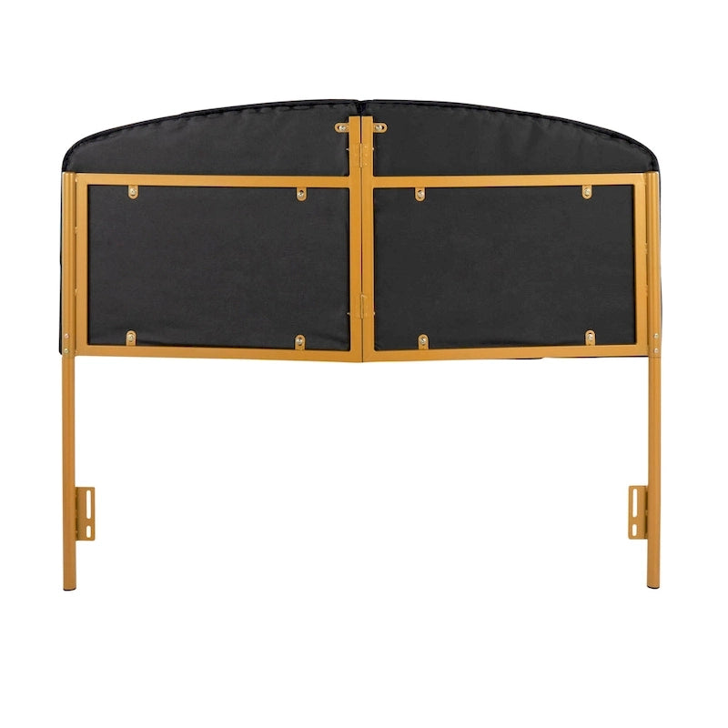 Testiera Queen in velluto crema/nero/grigio, capitonné, adatta a 1 letto