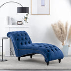 Chaise Longue Singola Trapuntata Blu