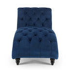 Chaise Longue Singola Trapuntata Blu