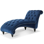 Chaise Longue Singola Trapuntata Blu