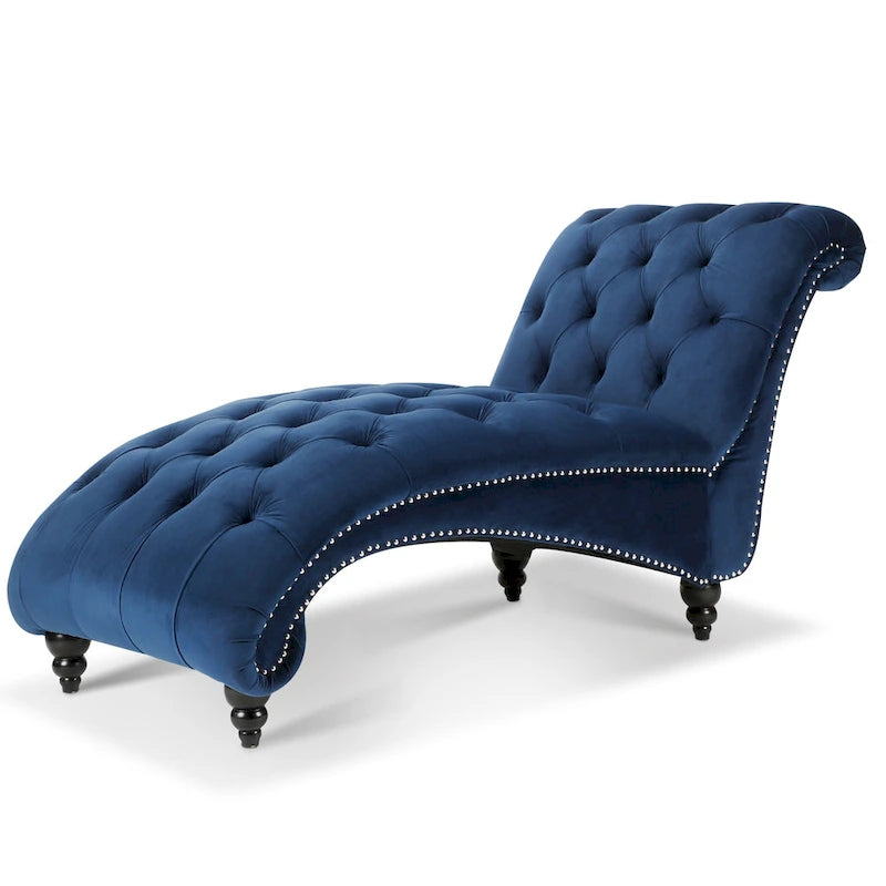 Chaise Longue Singola Trapuntata Blu