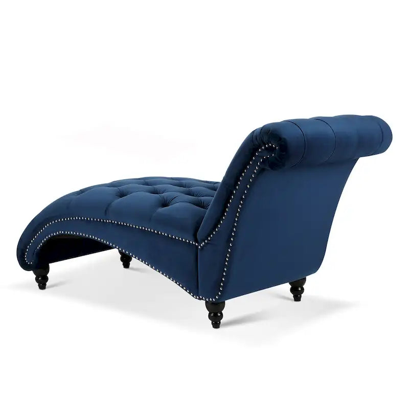 Chaise Longue Singola Trapuntata Blu