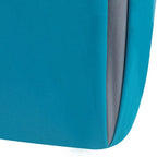 Sgabello poggiapiedi ottomano in velluto (blu / azzurro / grigio scuro / grigio chiaro), singolo