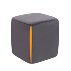 Sgabello poggiapiedi ottomano in velluto (blu / azzurro / grigio scuro / grigio chiaro), singolo