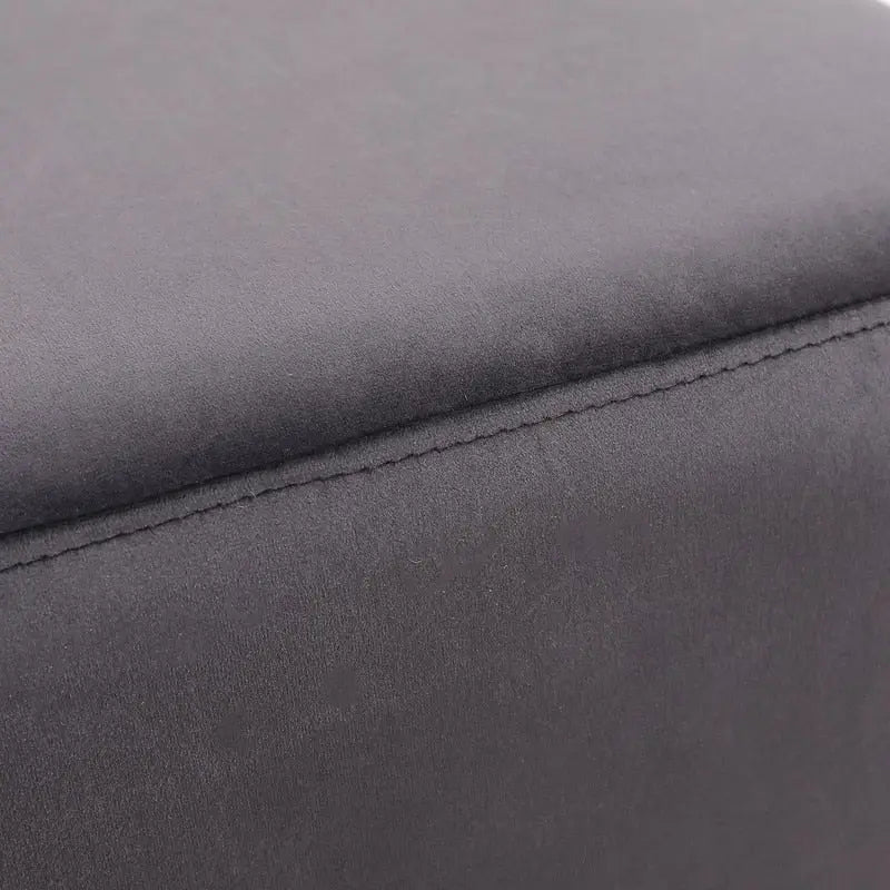 Sgabello poggiapiedi ottomano in velluto (blu / azzurro / grigio scuro / grigio chiaro), singolo