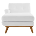 Chaise longue grigia con bracciolo sinistro in stile metà secolo, 1 posto