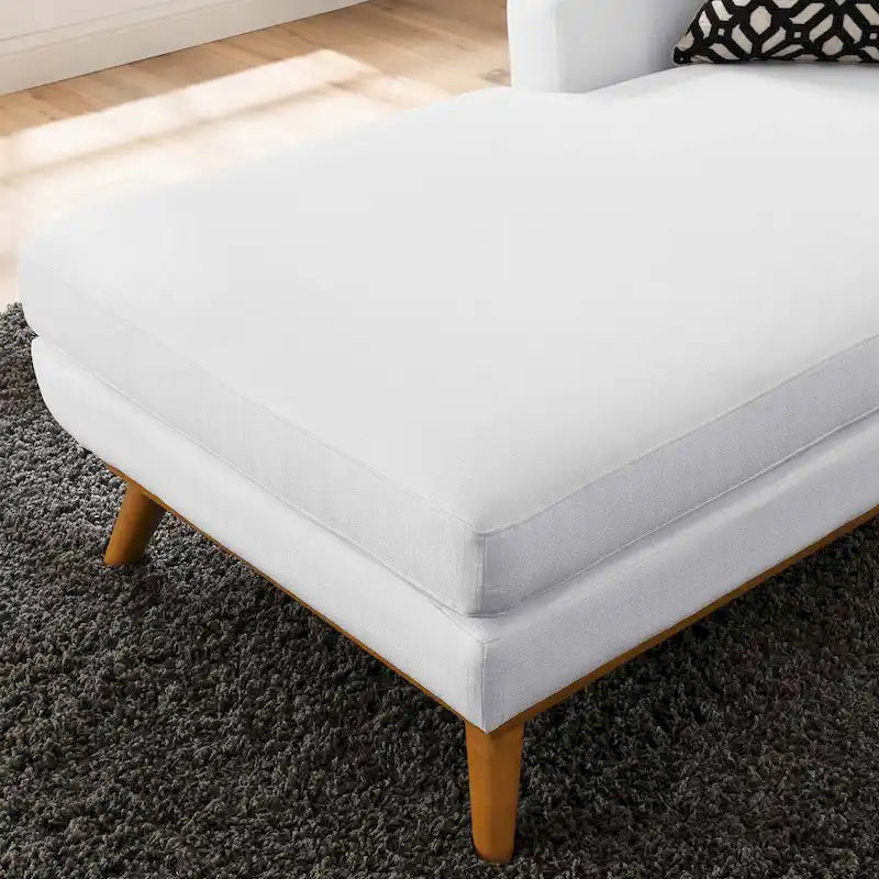 Chaise longue grigia con bracciolo sinistro in stile metà secolo, 1 posto
