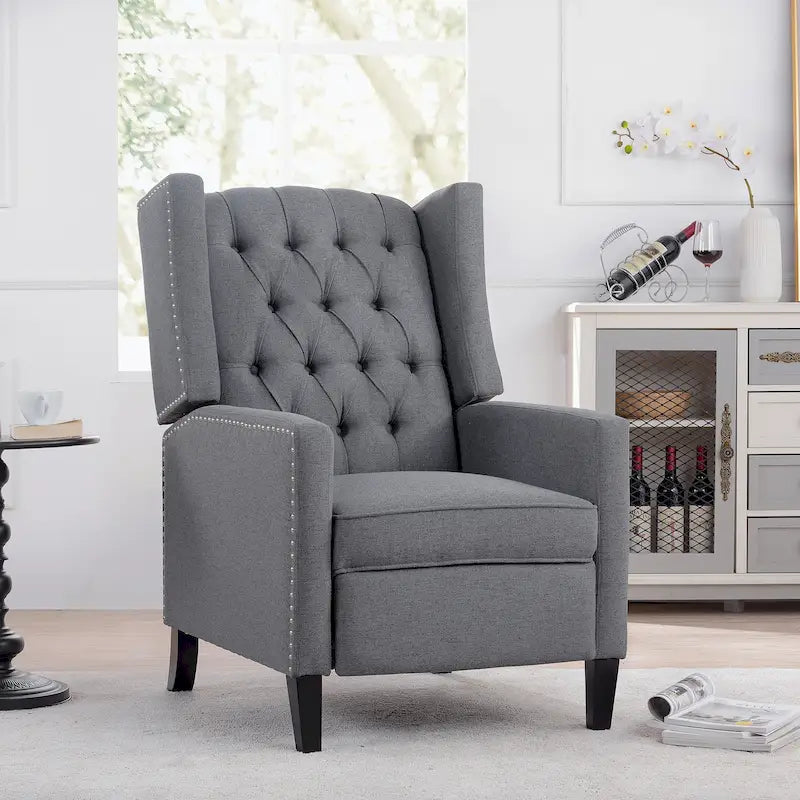 Poltrona Reclinabile, Rosso Vino / Beige / Nero / Grigio / Blu, Monoposto