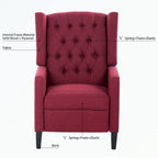 Poltrona Reclinabile, Rosso Vino / Beige / Nero / Grigio / Blu, Monoposto