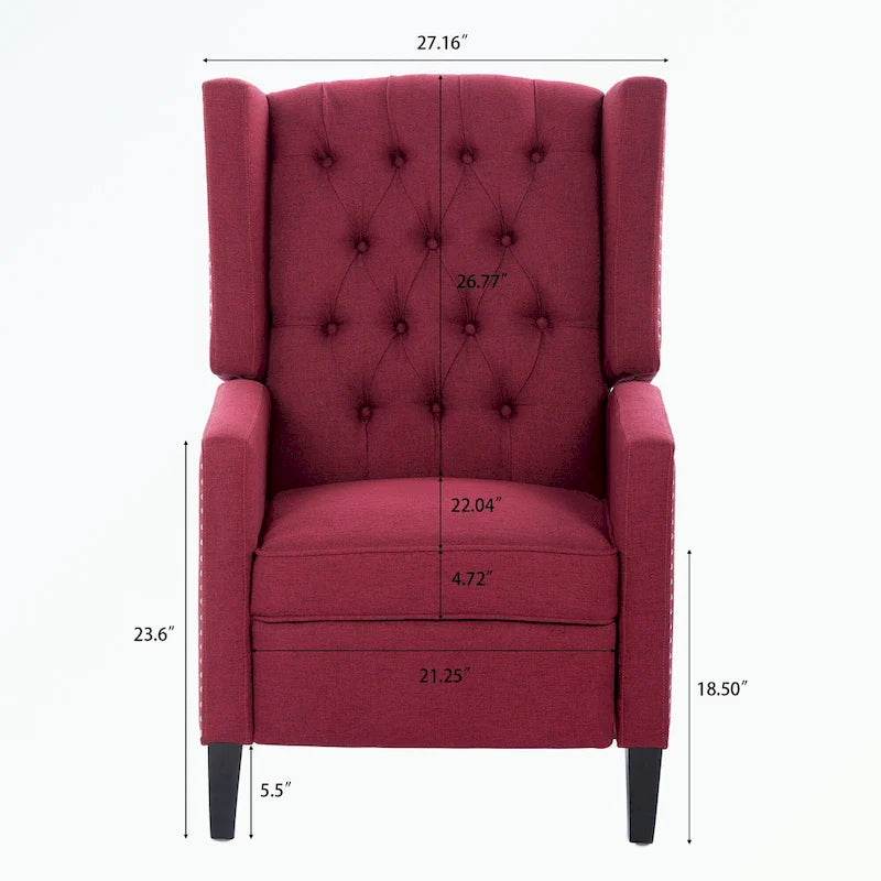 Poltrona Reclinabile, Rosso Vino / Beige / Nero / Grigio / Blu, Monoposto