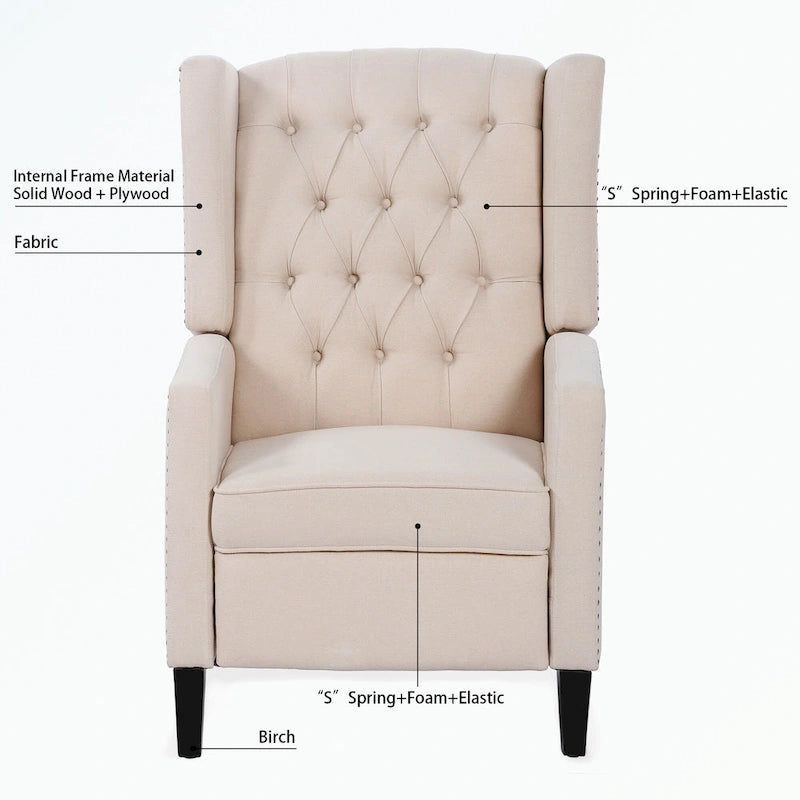Poltrona Reclinabile, Rosso Vino / Beige / Nero / Grigio / Blu, Monoposto