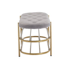 Panca imbottita in velluto da 40" con doppia scarpiera, Rosa / Arancione / Nero / Grigio / Beige / Blu navy / Rosso / Oliva, 1 posto a sedere