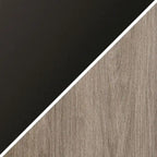Bronzo Brunito / Venatura Nera e Tavolino Tondo in Rovere Grigio