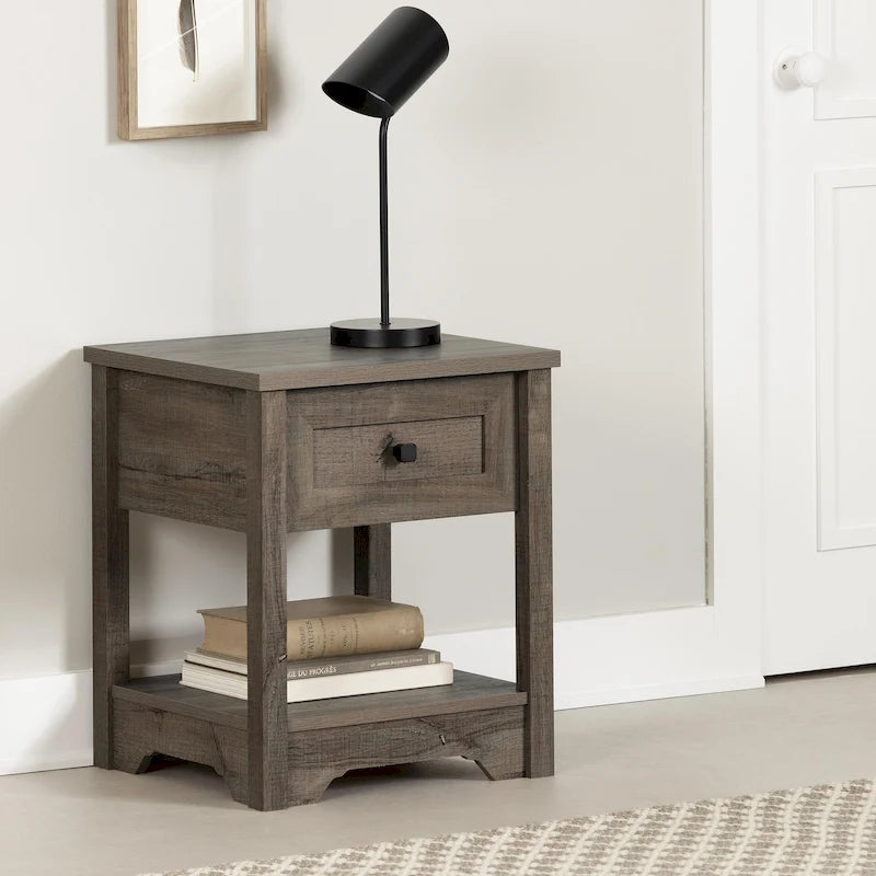 Tavolino a cassetti Navy Blue / White Pine / Fall Oak Shaker