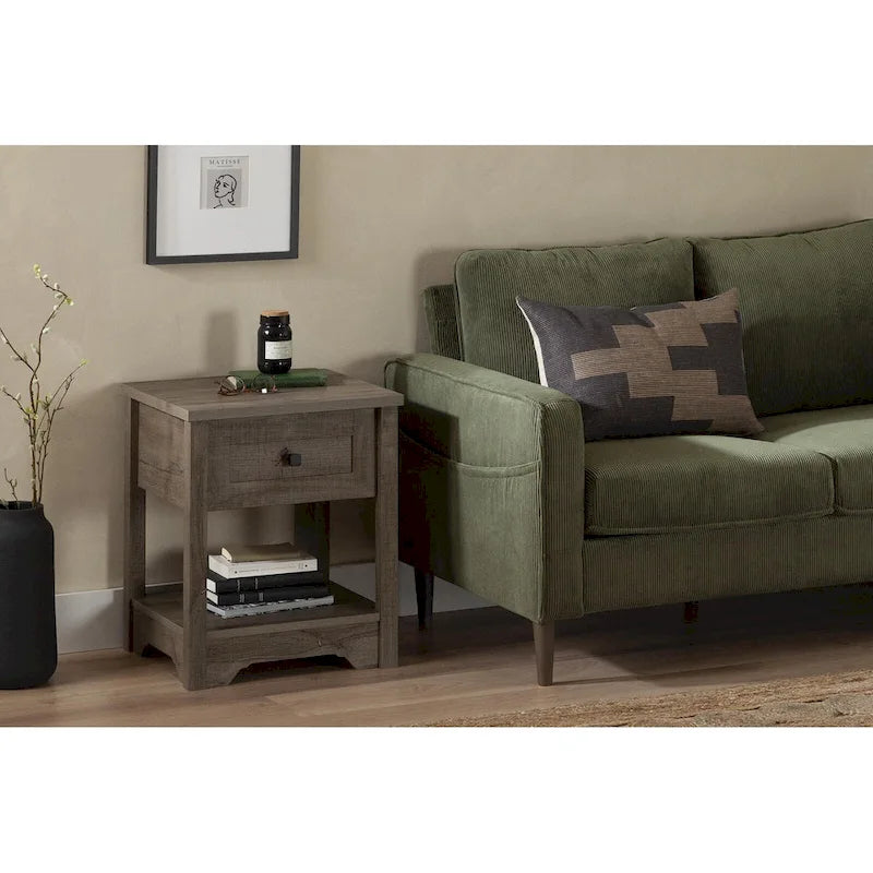 Tavolino a cassetti Navy Blue / White Pine / Fall Oak Shaker