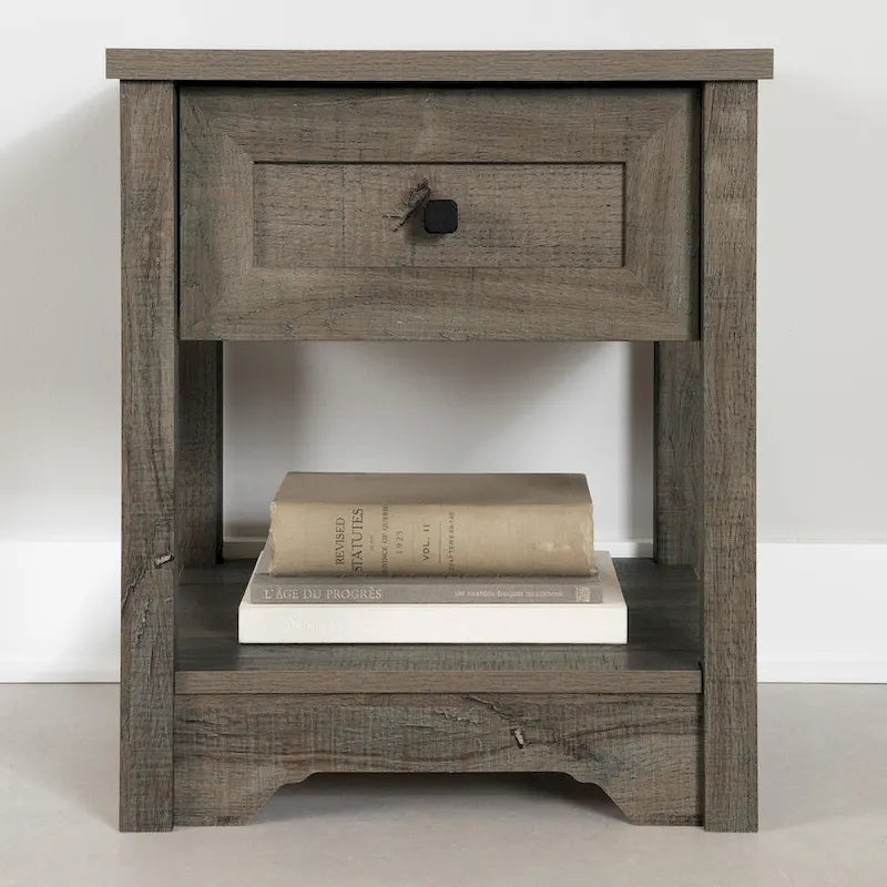 Tavolino a cassetti Navy Blue / White Pine / Fall Oak Shaker