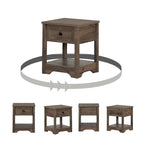 Tavolino a cassetti Navy Blue / White Pine / Fall Oak Shaker