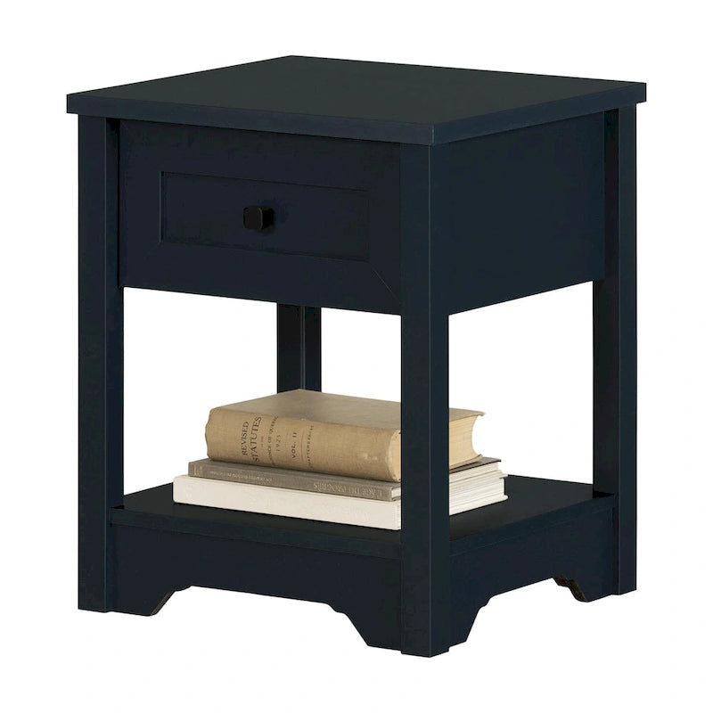 Tavolino a cassetti Navy Blue / White Pine / Fall Oak Shaker