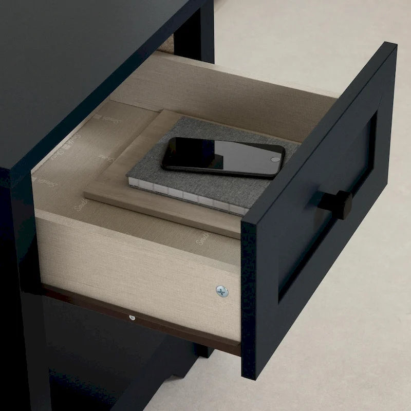 Tavolino a cassetti Navy Blue / White Pine / Fall Oak Shaker