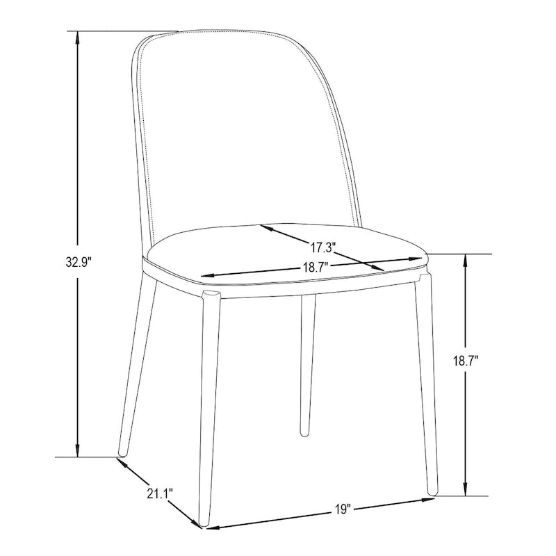 Sedia da pranzo imbottita in noce/nero/legno naturale, sedile in velluto, struttura in acciaio, set da 4