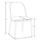 Sedia da pranzo imbottita in noce/nero/legno naturale, sedile in velluto, struttura in acciaio, set da 4