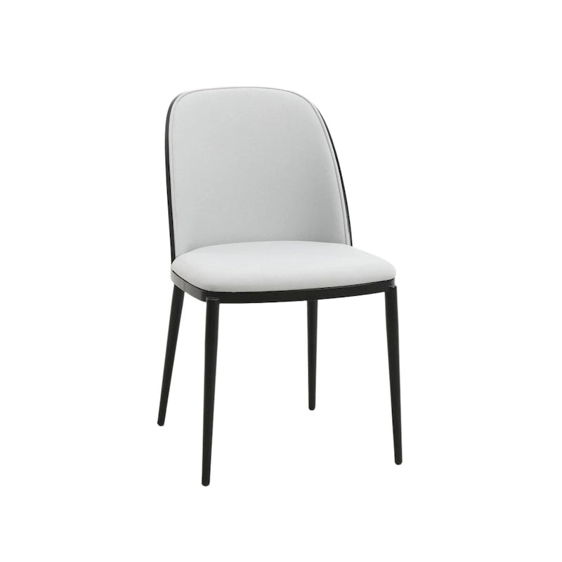 Sedia da pranzo imbottita in noce/nero/legno naturale, sedile in velluto, struttura in acciaio, set da 4