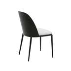 Sedia da pranzo imbottita in noce/nero/legno naturale, sedile in velluto, struttura in acciaio, set da 4