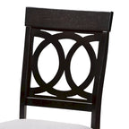Sedia da pranzo sabbia/grigio, stile contemporaneo, set da 4 pezzi