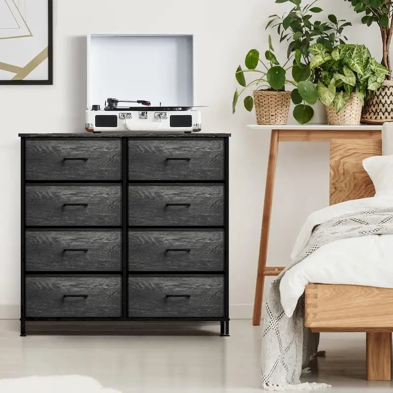 Cassettiera per camera da letto con 8 cassetti, comò per camera da letto