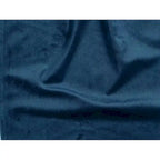 Panca imbottita in velluto blu con gambe in metallo, media, 1 posto