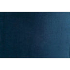Panca imbottita in velluto blu con gambe in metallo, media, 1 posto