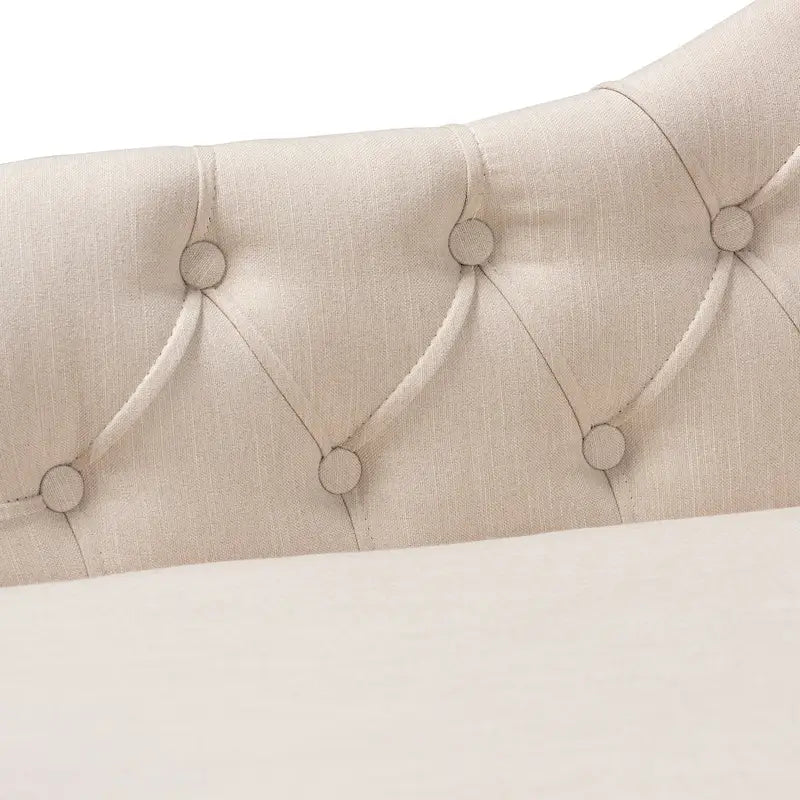 Chaise longue trapuntata beige/grigia, singola